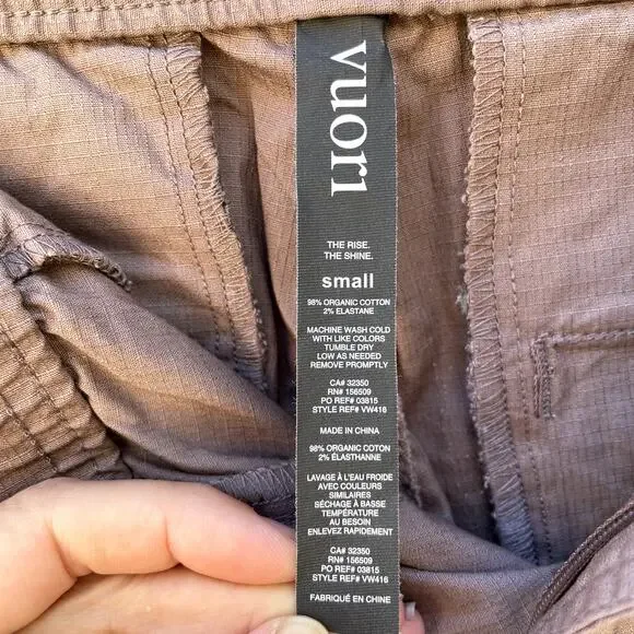 NEW Vuori Ripstop Wide Leg Ankle Pant Size S Hazel Purple Hiking - Picture 5 of 8